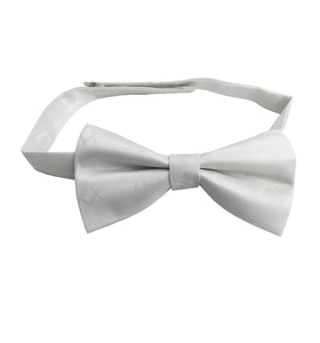Masonic Bow Tie with Square and Compass White Unique_Regalia